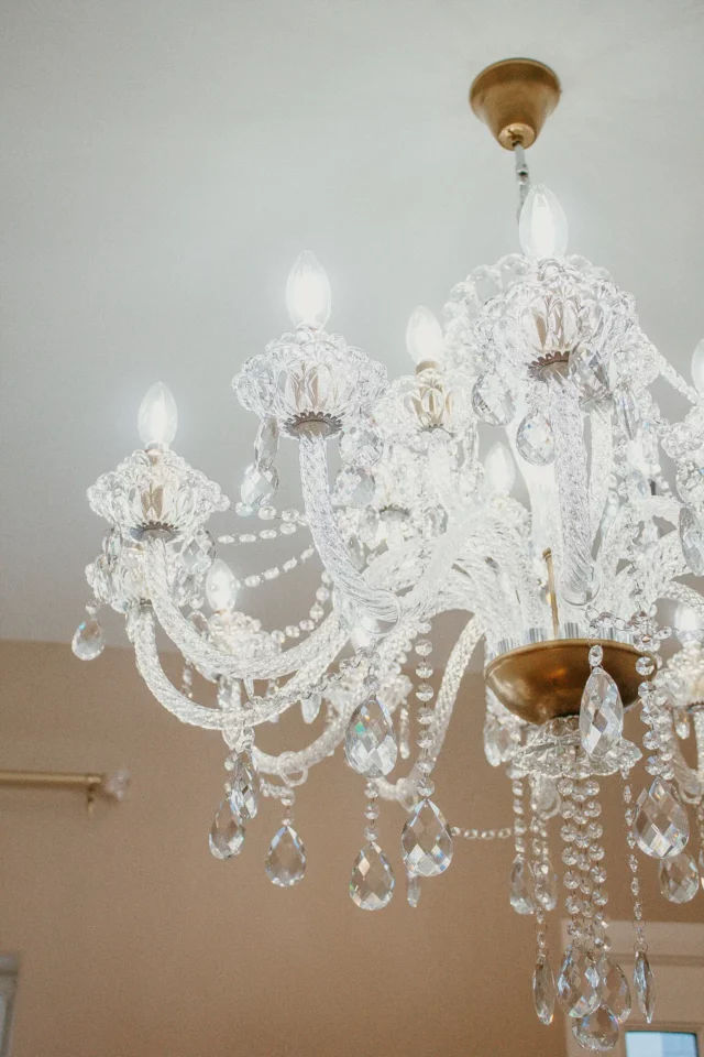 Beautiful crystal chandelier